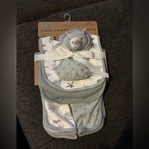 5pc baby Dino burp cloth set